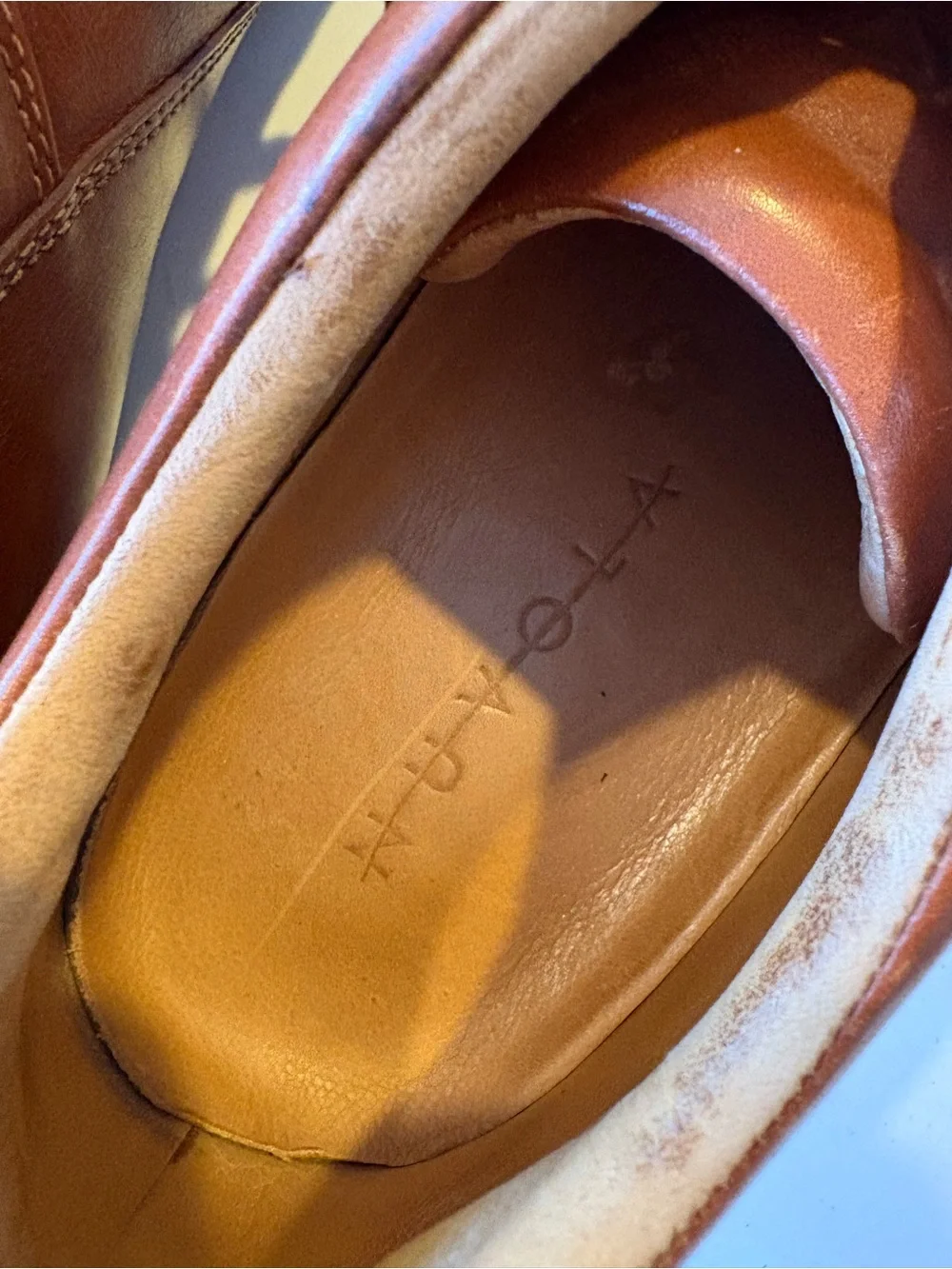 Santoni Nuvola || Leather Sneakers Cognac Brown‎ Lace Cognac Brown Tan 12